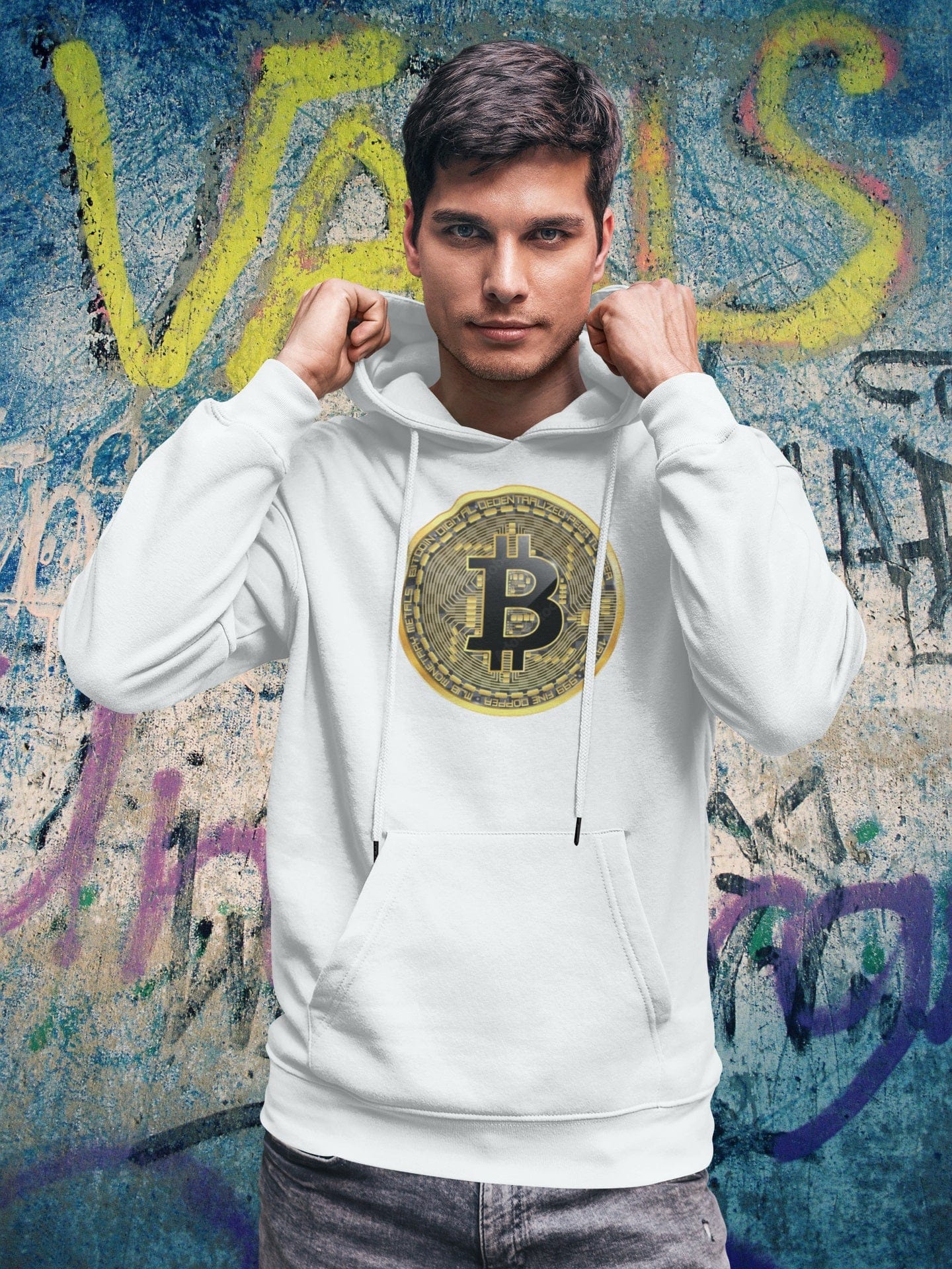 Crypto men hoodie design