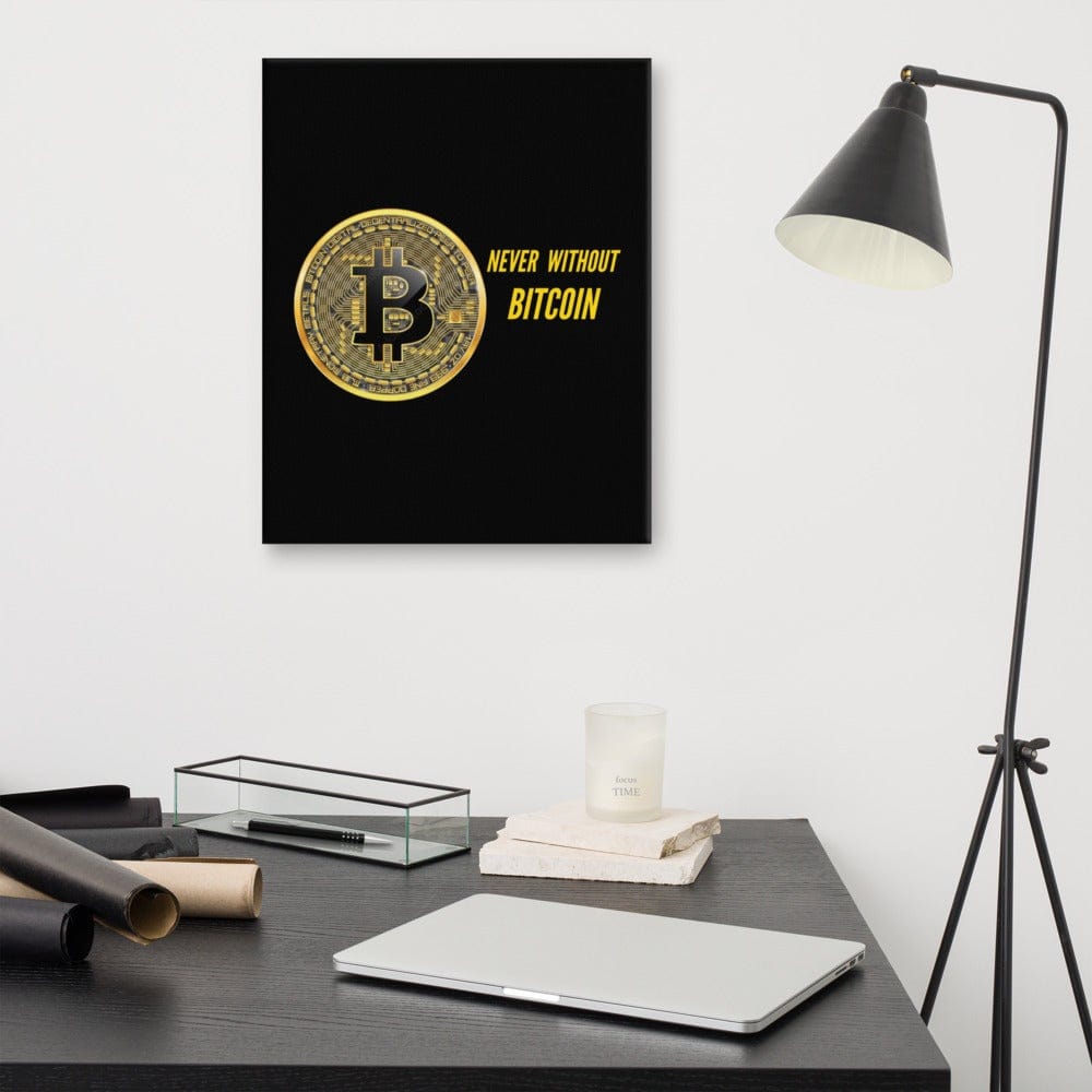 CryptoApparel.cool 16″×20″ Bitcoin Canvas
