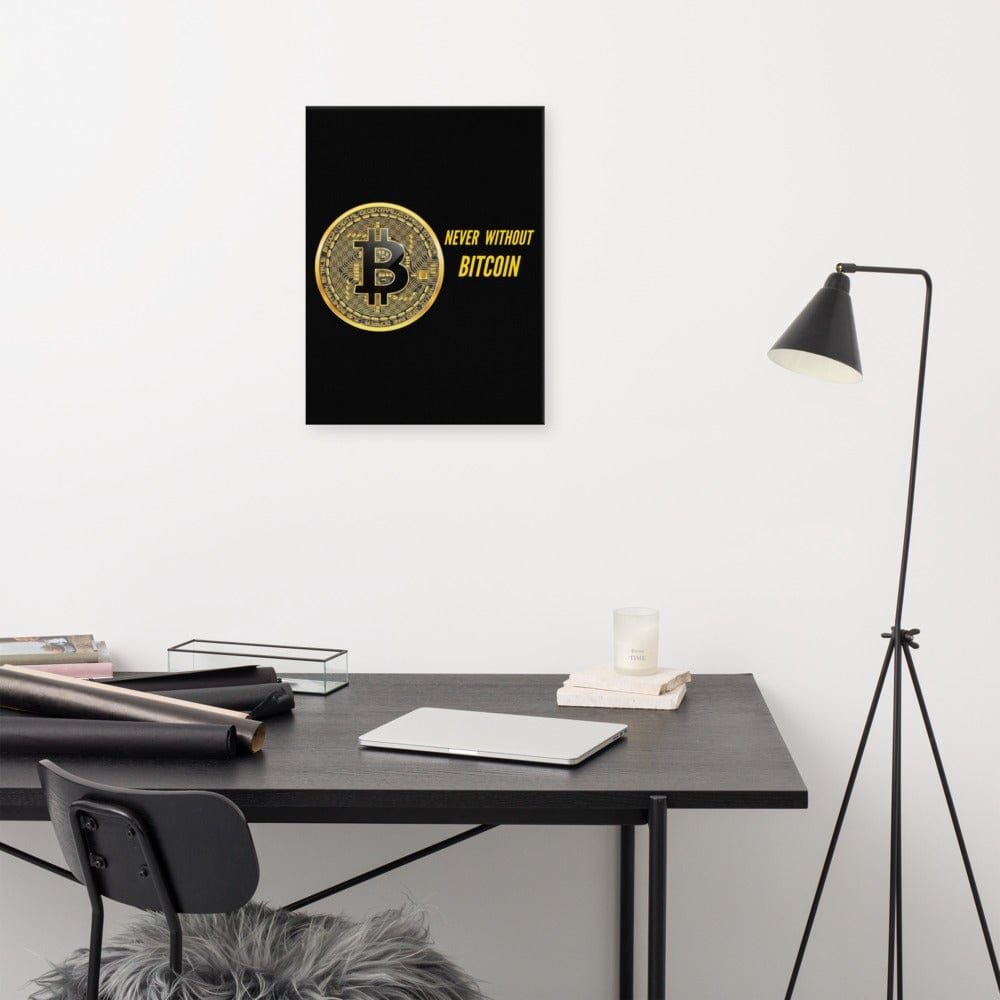 CryptoApparel.cool 18″×24″ Bitcoin Canvas
