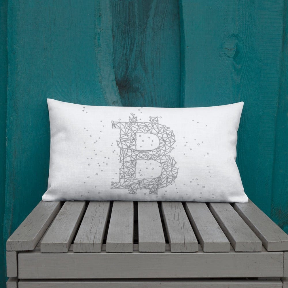 CryptoApparel.cool 20″×12″ Bitcoin Premium Decorative Pillow