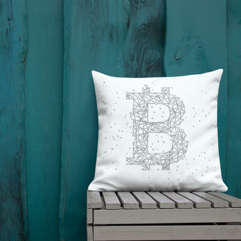 CryptoApparel.cool 22″×22″ Bitcoin Premium Decorative Pillow