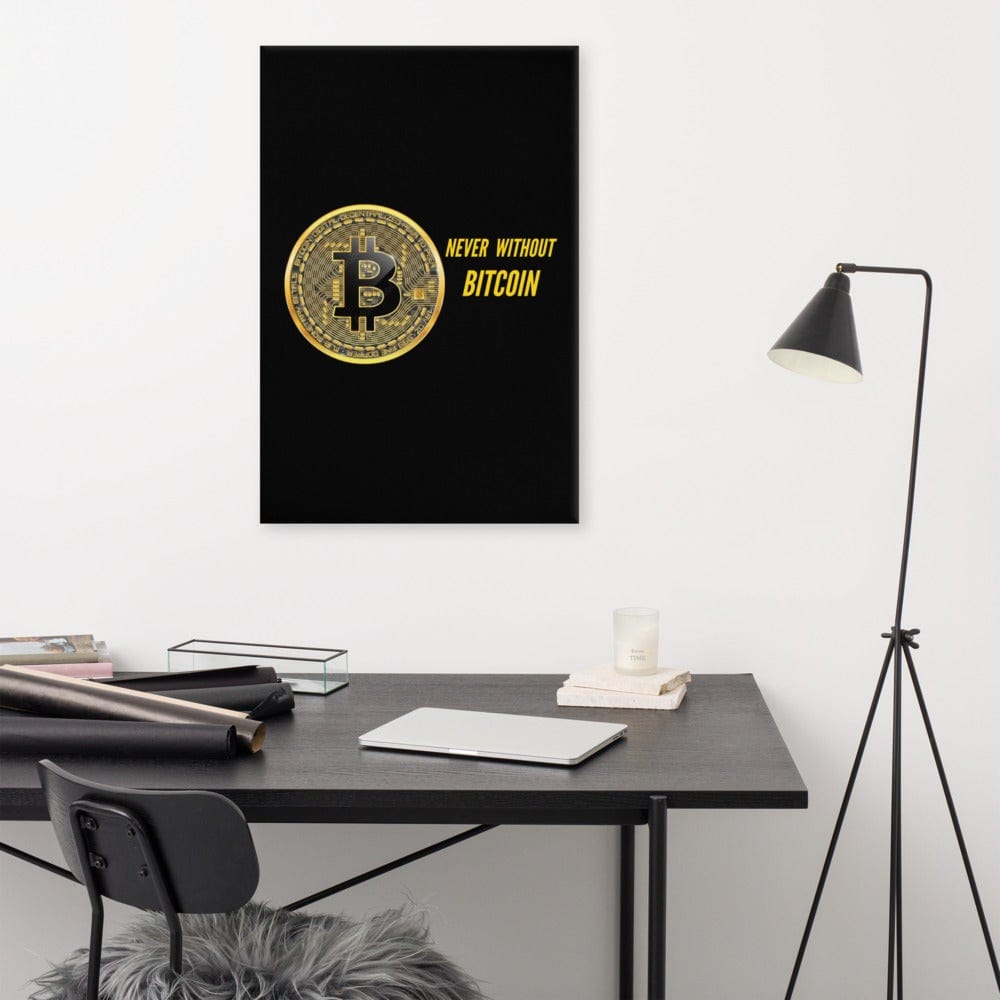 CryptoApparel.cool 24″×36″ Bitcoin Canvas