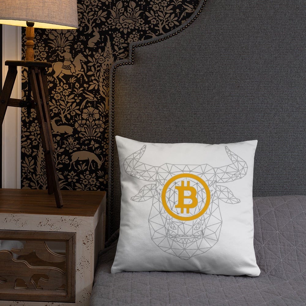 CryptoApparel.cool Bitcoin Basic Pillow