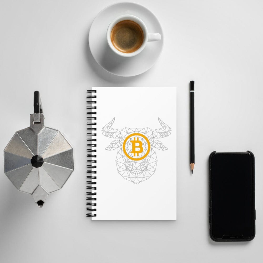 CryptoApparel.cool Bitcoin Spiral notebook