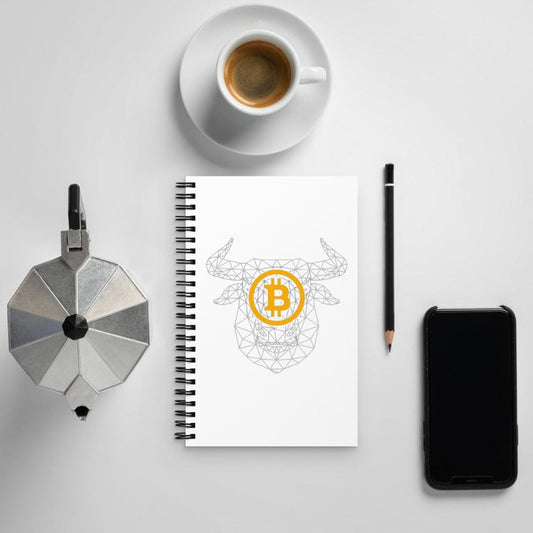 CryptoApparel.cool Bitcoin Spiral notebook