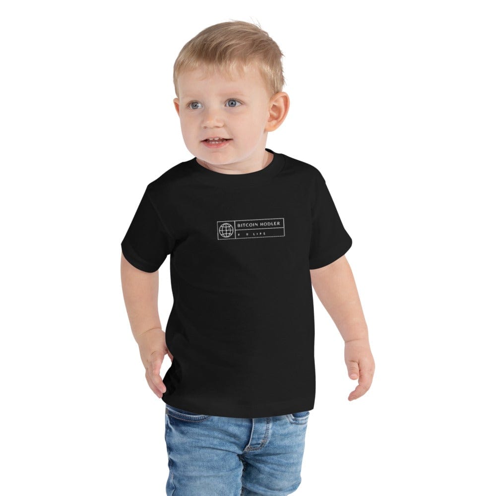 CryptoApparel.cool Black / 2T Toddler Bitcoin Hodler Short Sleeve Tee