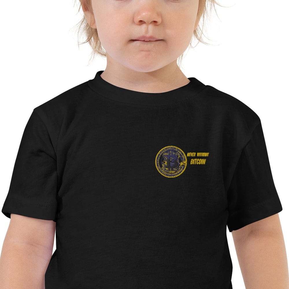 CryptoApparel.cool Black / 2T Toddler Short Sleeve Bitcoin Tee