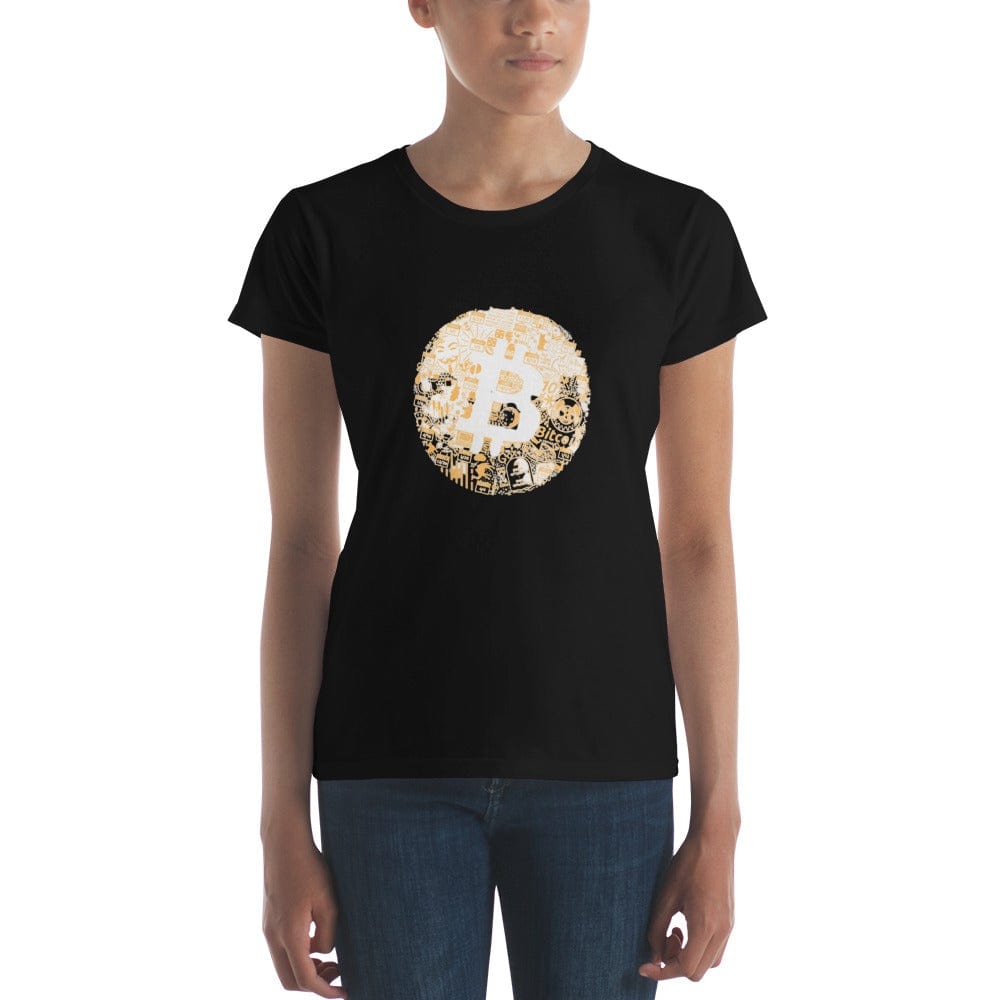 CryptoApparel.cool Black / S Women's Bitcoin short sleeve t-shirt