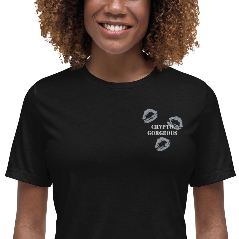CryptoApparel.cool Black / S Women's Relaxed T-Shirt