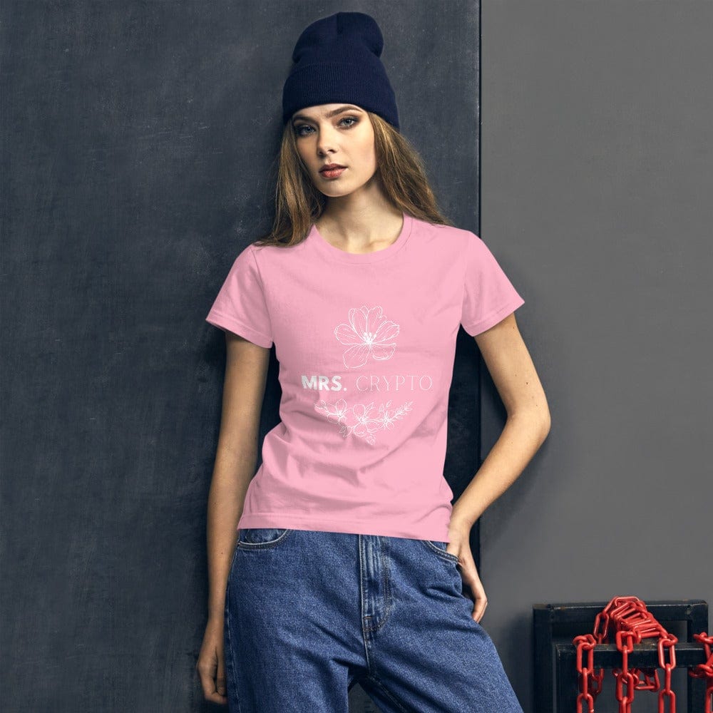 CryptoApparel.cool Charity Pink / S Women's short sleeve Crypto t-shirt