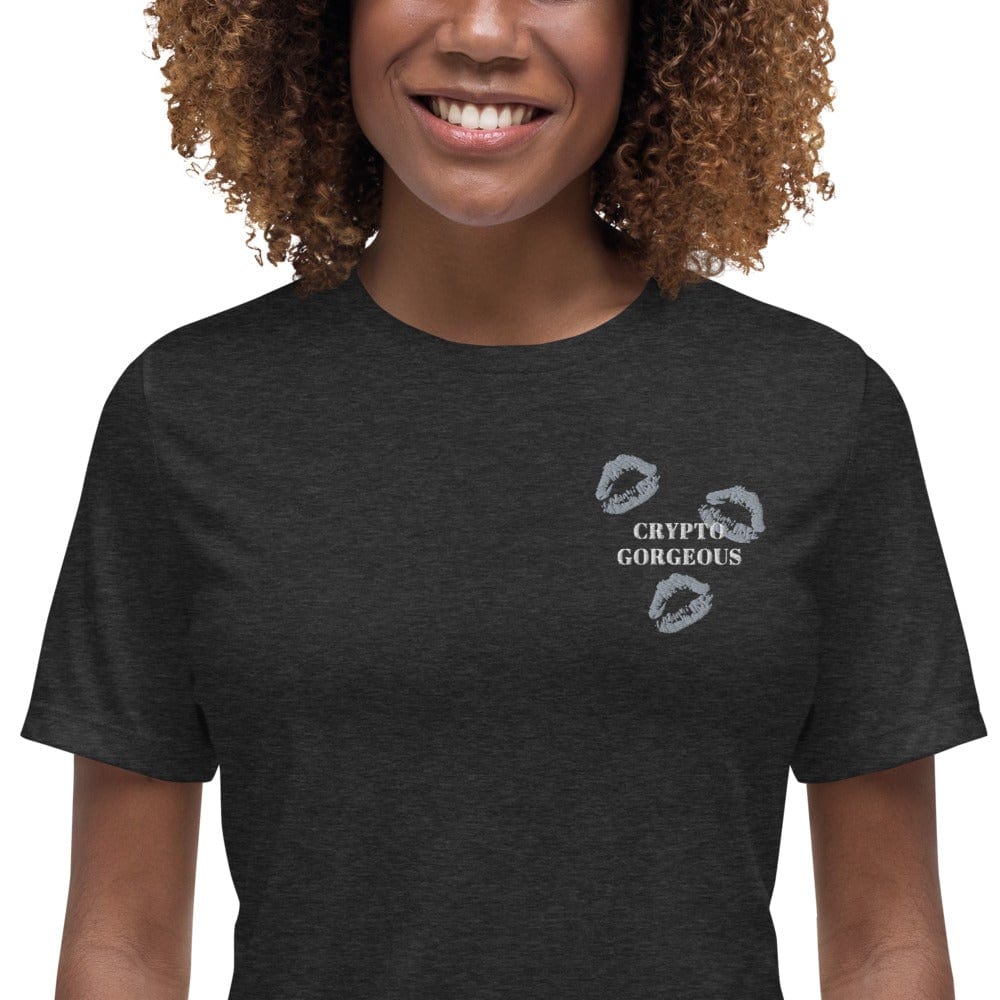 CryptoApparel.cool Dark Grey Heather / S Women's Relaxed T-Shirt