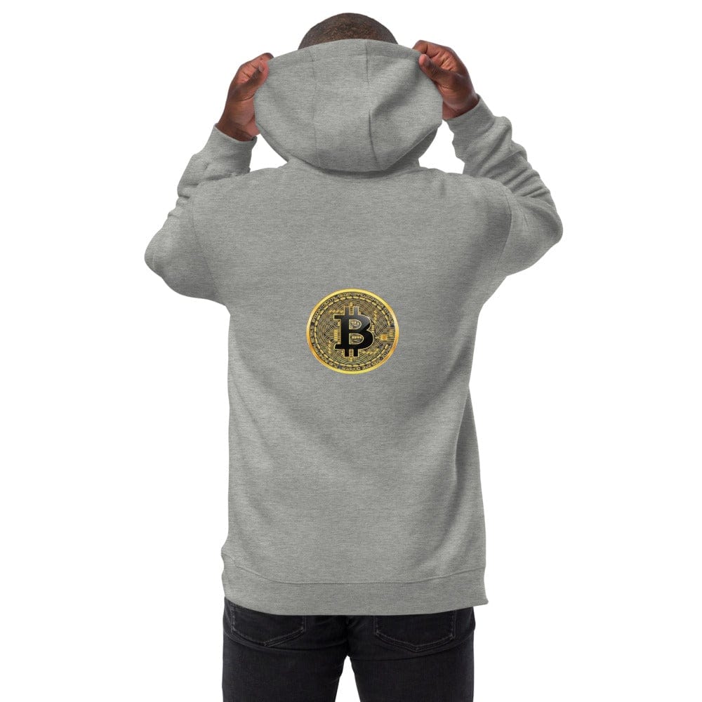 CryptoApparel.cool Heather Grey / S Bitcoin Men fashion hoodie