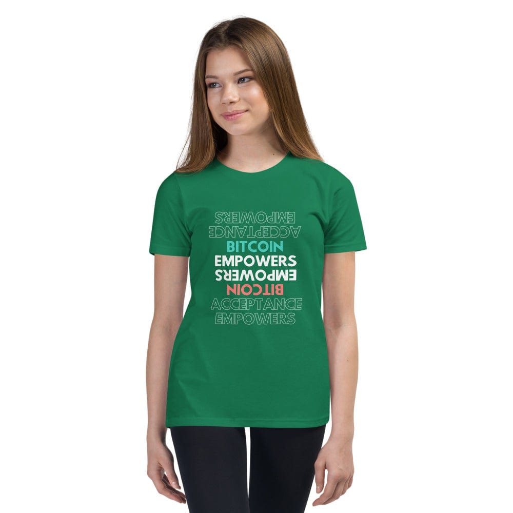 CryptoApparel.cool Kelly / S Youth Bitcoin Short Sleeve T-Shirt