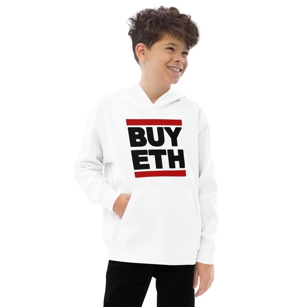 CryptoApparel.cool Kids fleece ETH hoodie