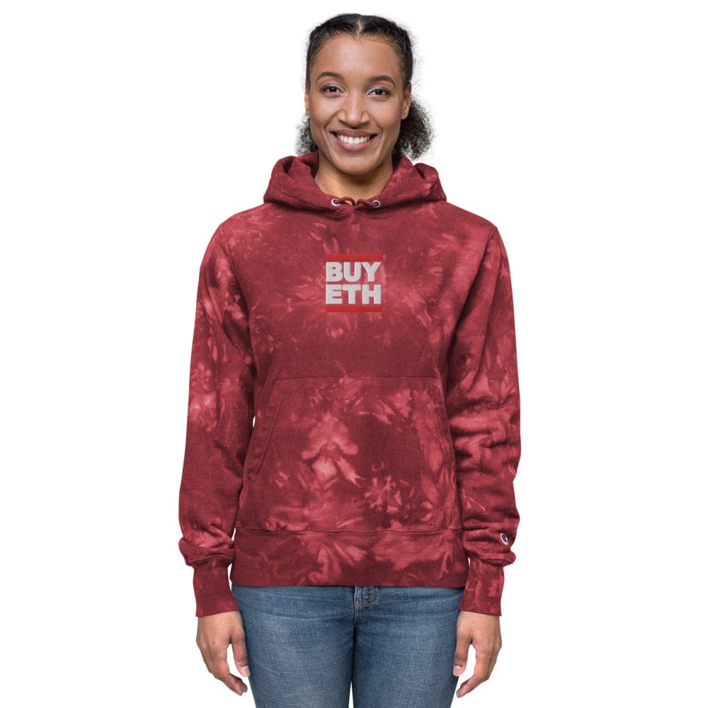 CryptoApparel.cool Mulled Berry / S Women's Ethereum Champion tie-dye hoodie