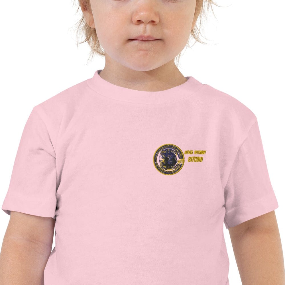 CryptoApparel.cool Pink / 2T Toddler Short Sleeve Bitcoin Tee