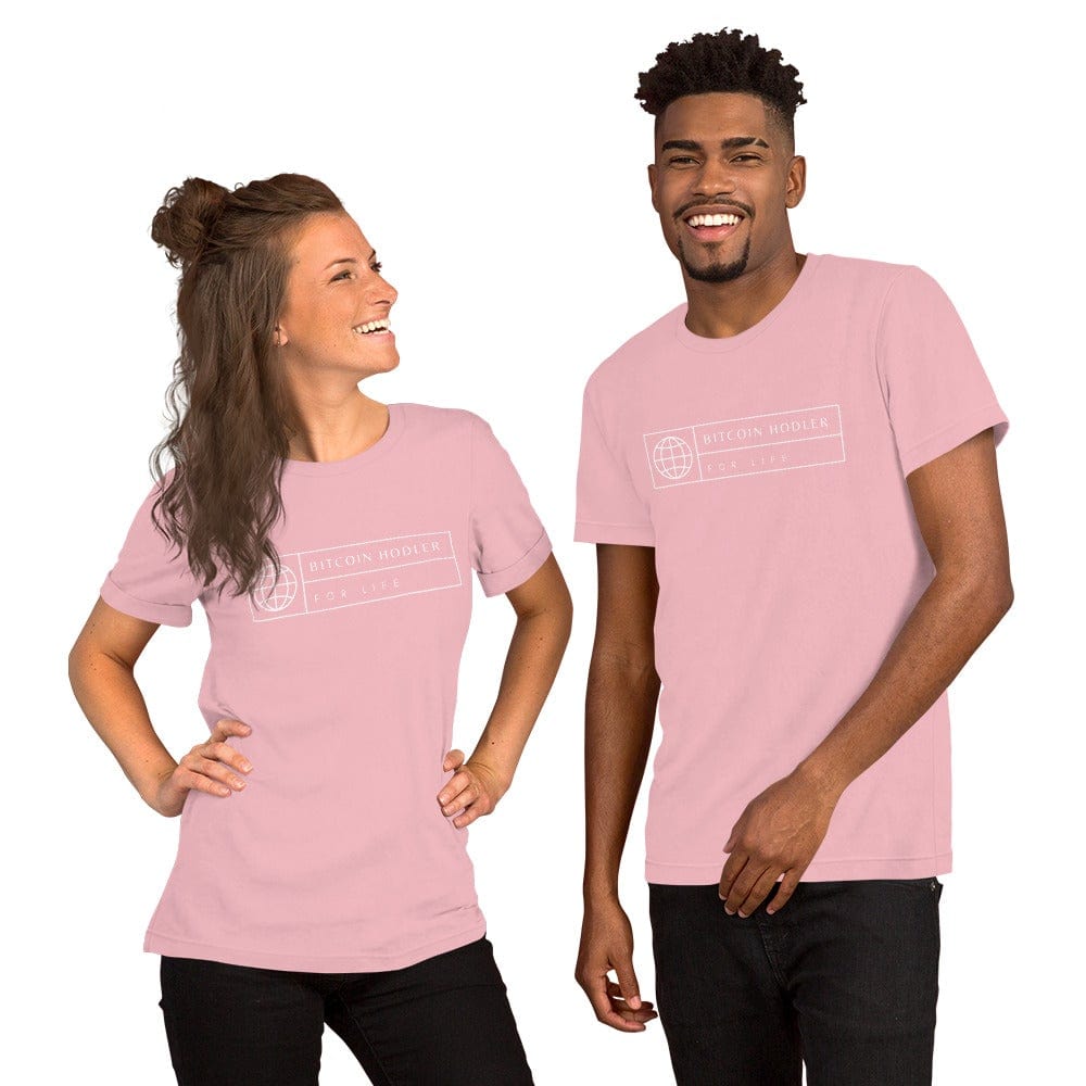 CryptoApparel.cool Pink / S Short-Sleeve Unisex Bitcoin Hodler T-Shirt