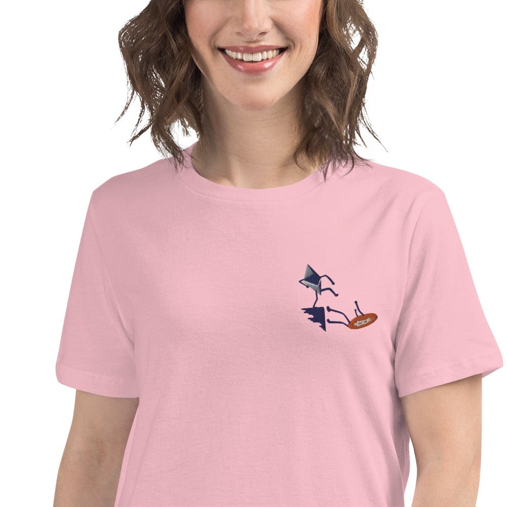CryptoApparel.cool Pink / S Women's Relaxed Crypto | Ethereum | Bitcoin T-Shirt