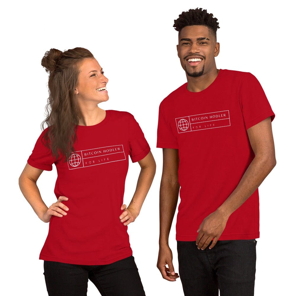 CryptoApparel.cool Red / XS Short-Sleeve Unisex Bitcoin Hodler T-Shirt