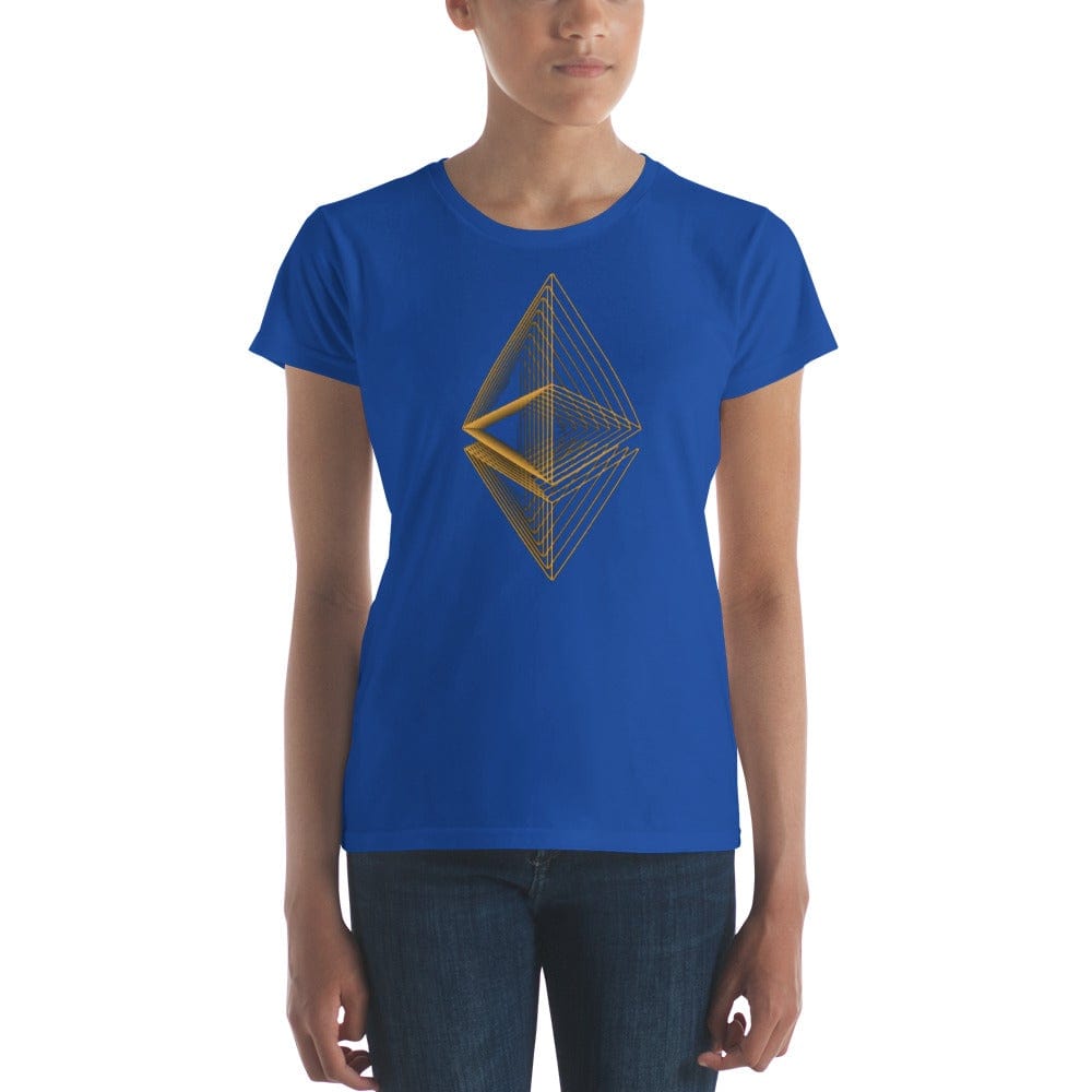 CryptoApparel.cool Royal Blue / S Women's Ethereum short sleeve t-shirt