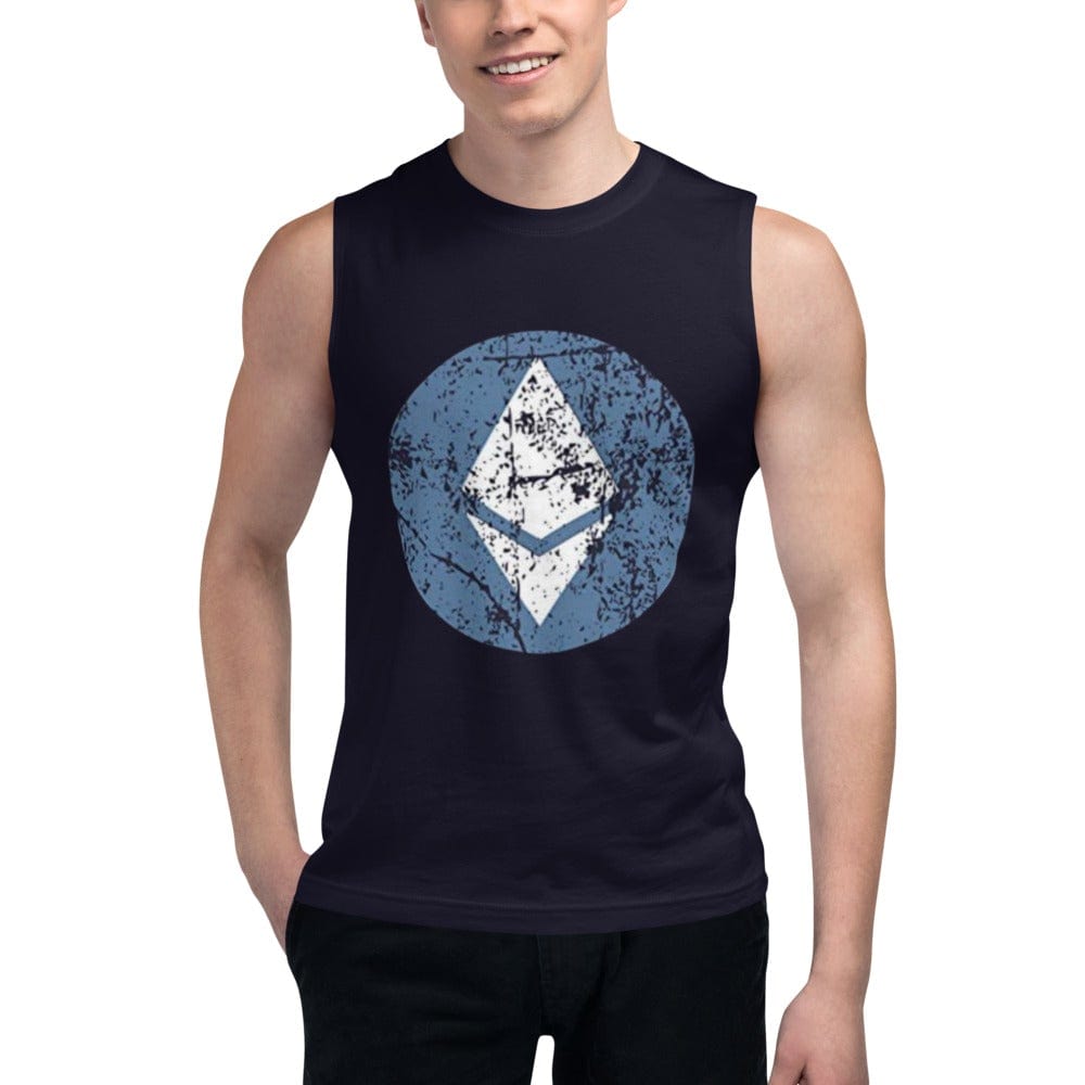 CryptoApparel.cool S Ethereum Muscle Shirt