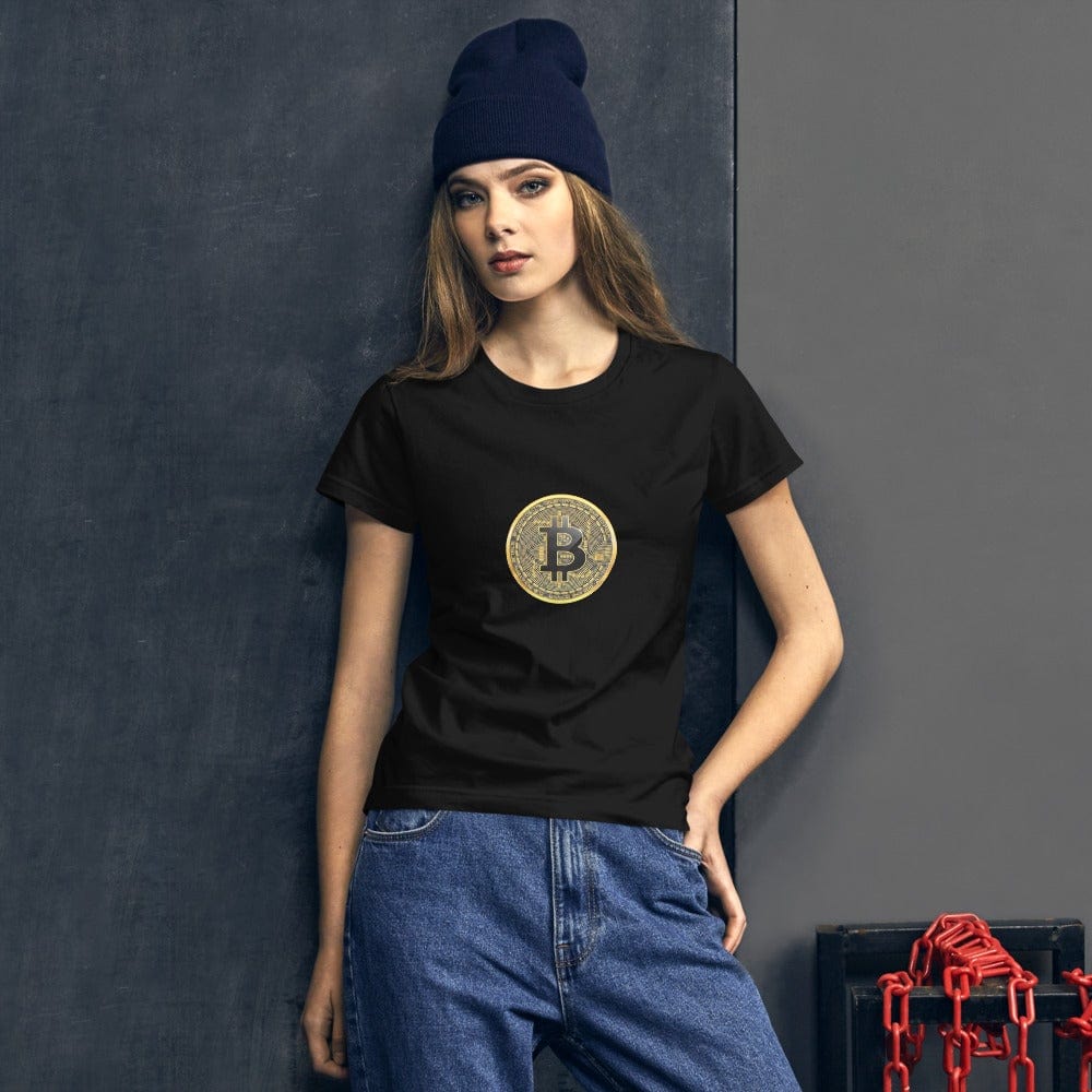 CryptoApparel.cool S Women's Crypto Bitcoin short sleeve t-shirt