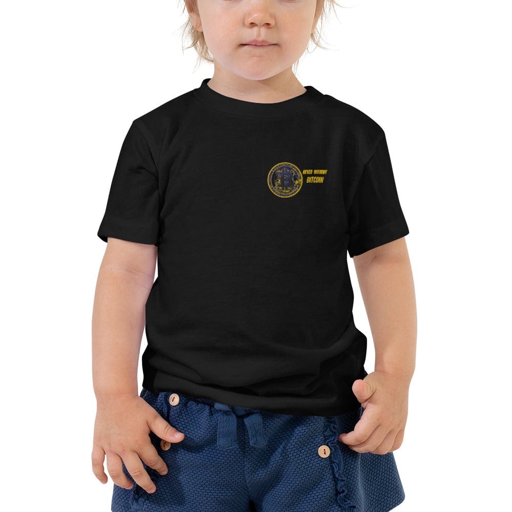 CryptoApparel.cool Toddler Short Sleeve Bitcoin Tee