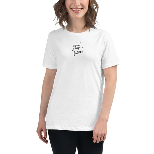 CryptoApparel.cool White / S Women's Relaxed Bitcoin T-Shirt
