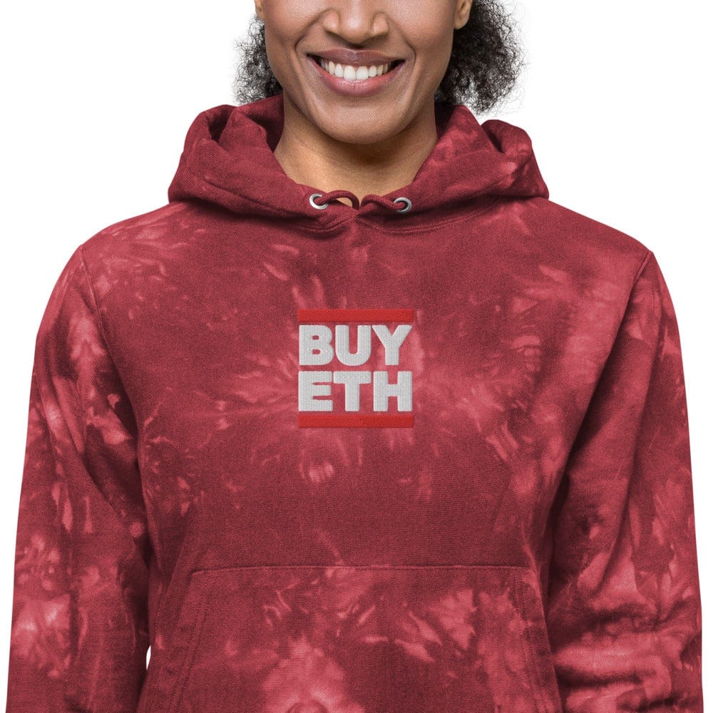 CryptoApparel.cool Women's Ethereum Champion tie-dye hoodie