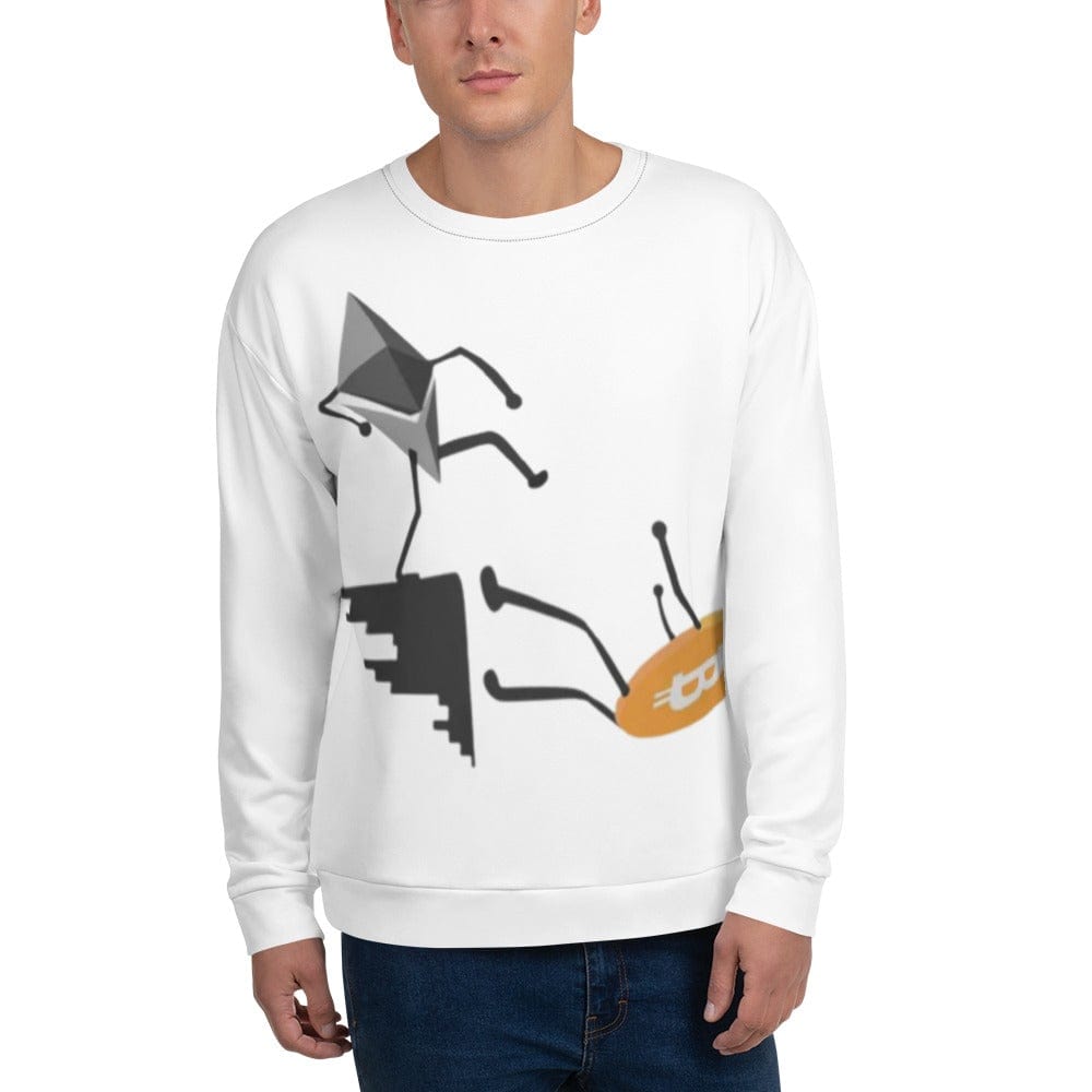 CryptoApparel.cool XS Men Ethereum Sweatshirt