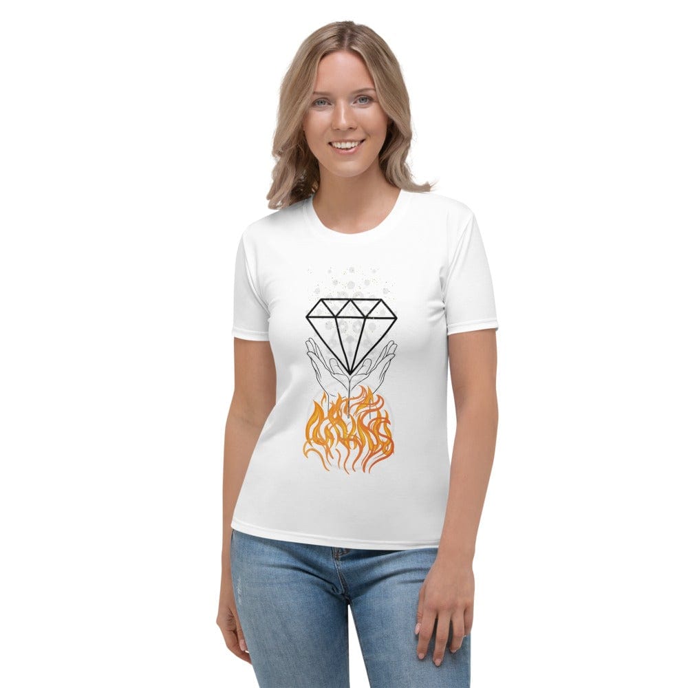 CryptoApparel.cool XS Women's 'Diamond Hands' T-shirt