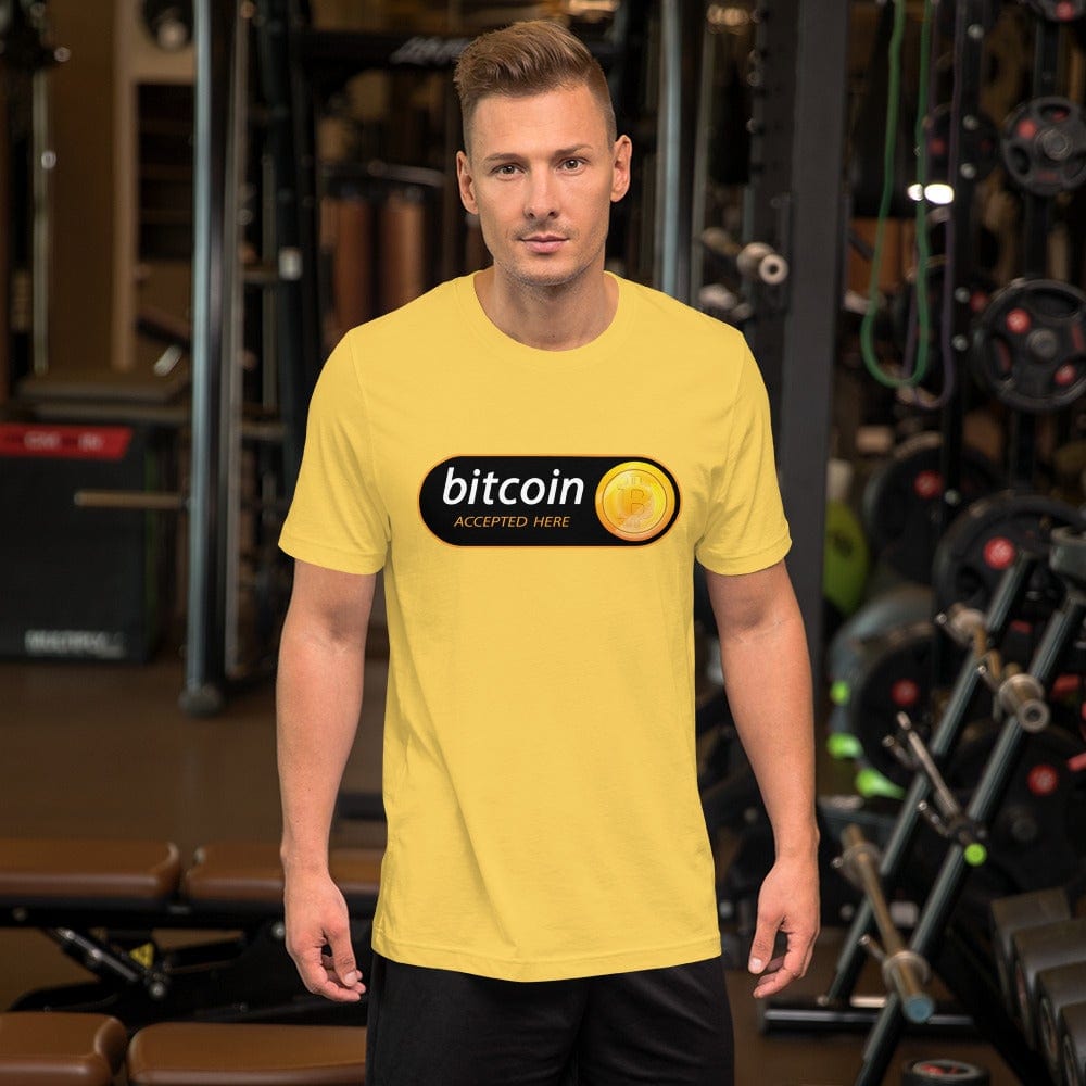 CryptoApparel.cool Yellow / S Short-Sleeve Unisex Bitcoin T-Shirt