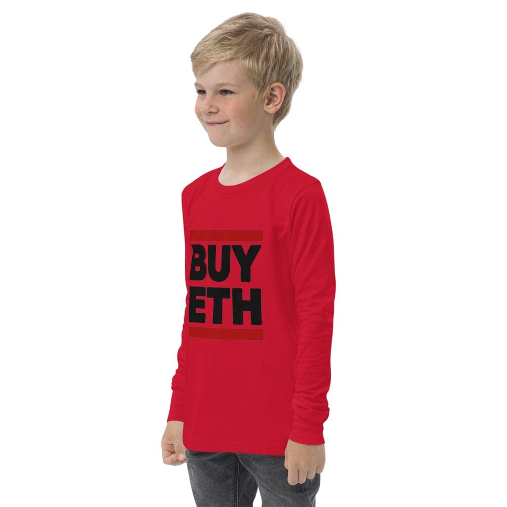 CryptoApparel.cool Youth Ethereum long sleeve tee